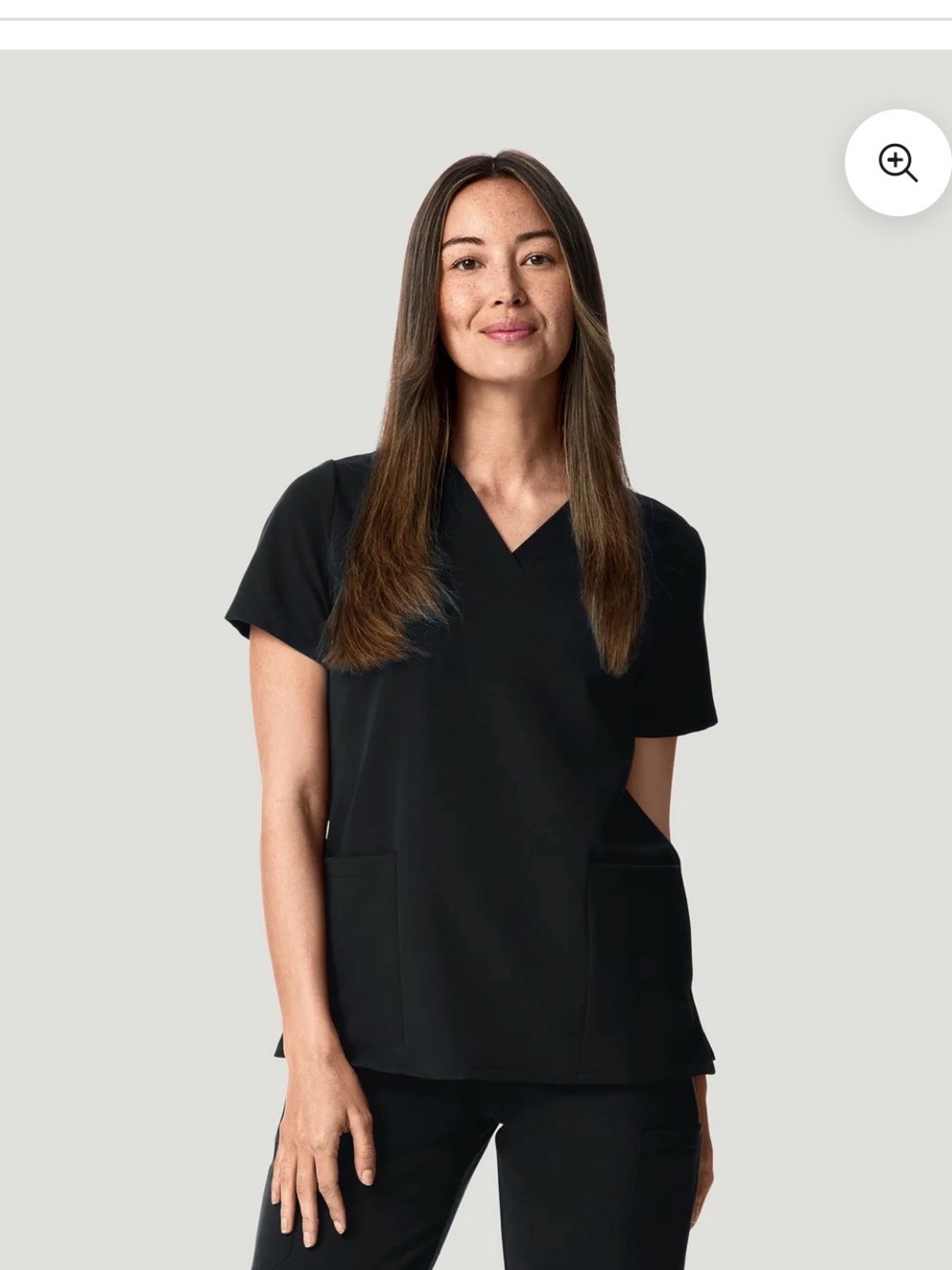 New in plastic with tags Large Women’s Black V-neck Scrub Top & Cargo Pants Set